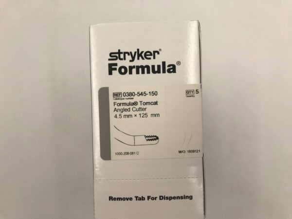 Stryker 0380-545-150 Formula Tomcat Angled Cutter 4.5mm x 125mm (5/Box)