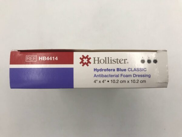 Hollister HB4414 Hydrofera Blue Classic Antibacterial Foam Dressing 4" x 4" (10.2cm x 10.2cm) (10/Box) (X)