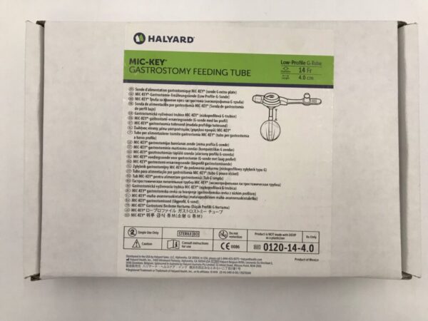 Halyard 0120-14-4.0 Mic-Key* Gastrostomy Feeding Tube Low-Profile G-Tube Diameter 14Fr Length 4.0cm (X)