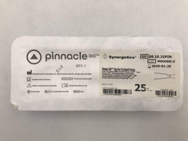 Synergetics 09.10.25PIN Pinnacle 360 25Ga Fine Tip Eckardt Forceps (X)