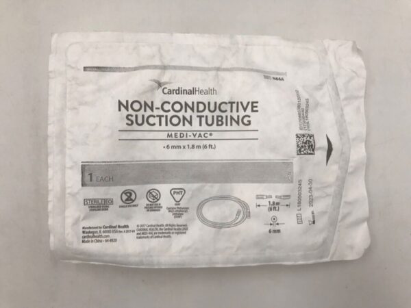 CARDINAL HEALTH N66A Medi-Vac Non-Conductive Suction Suction Tubing 1.8m x 6mm (45/Case)(X)