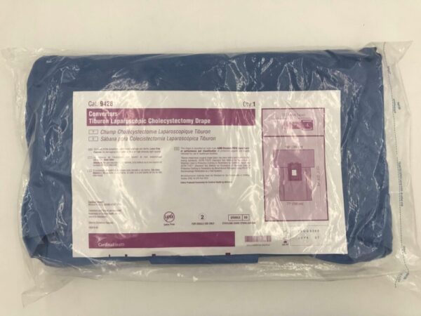 CARDINAL HEALTH 9428 Convertors Tiburon Laparoscopic Cholecystectomy Drape, Level 4, 106x123.5x77in (X)