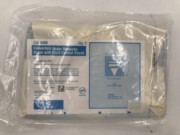 CARDINAL HEALTH 8486 Convertors Under Buttocks Drape w/Fluid Control Pouch 40x44.5x27in