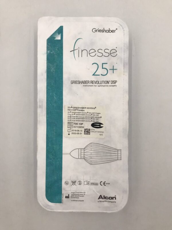 ALCON 705-13P Finess Grieshaber MAXGrip Rev DSP Forceps 25+(X)