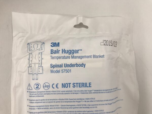 3M 57501 Bair Hugger Temperature Management Sinal Underbody Blanket (5/Case)