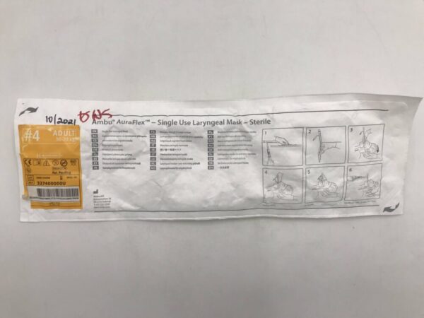 Ambu 327400000U AuraFlex Single Use Laryngeal Mask #4 Adult 50-70kg (X)
