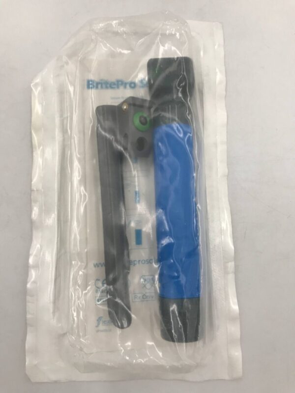 Flexicare 040-351U BritePro Solo Fiber Optic Laryngoscope Handle with Batteries and Blade Miller 1 Mini Handle (X)
