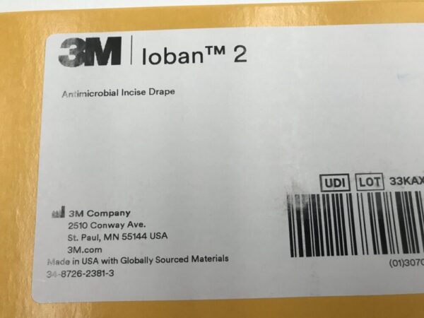 3M 6648EZ Ioban 2 Antimicrobial Incise Drape 23in x 23in (10/Box)