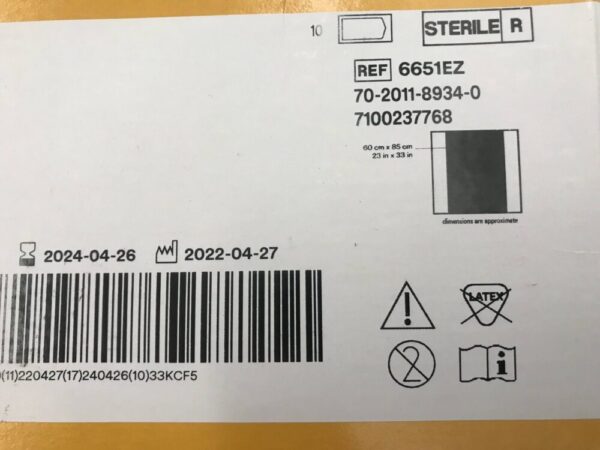 3M 6651EZ Ioban 2 Antimicrobial Incise Drape 23in x 33in (10/Box)