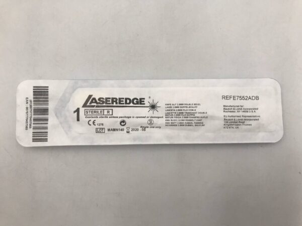 BAUSCH & LOMB E7552ADB Laseredge Knife Slit  Double Bevel 2.8mm(X)