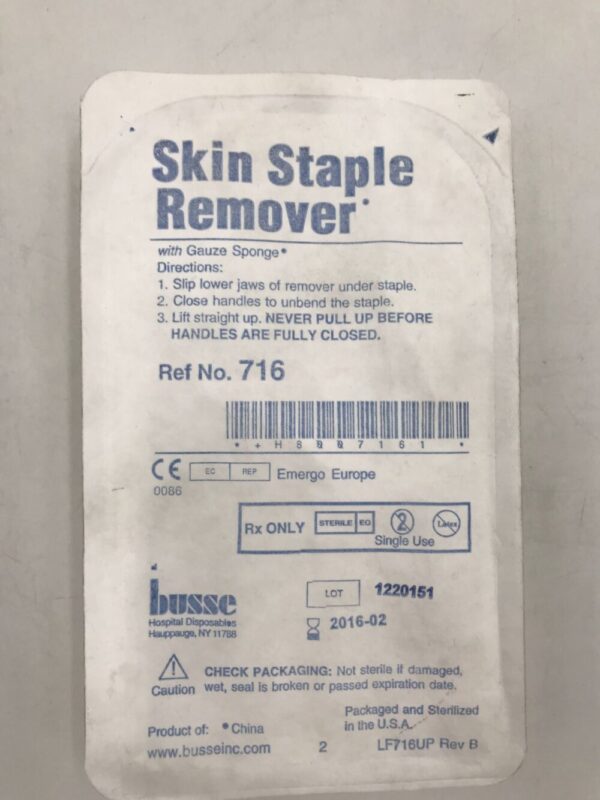 Busse 716 Skin Staple Remover (X)