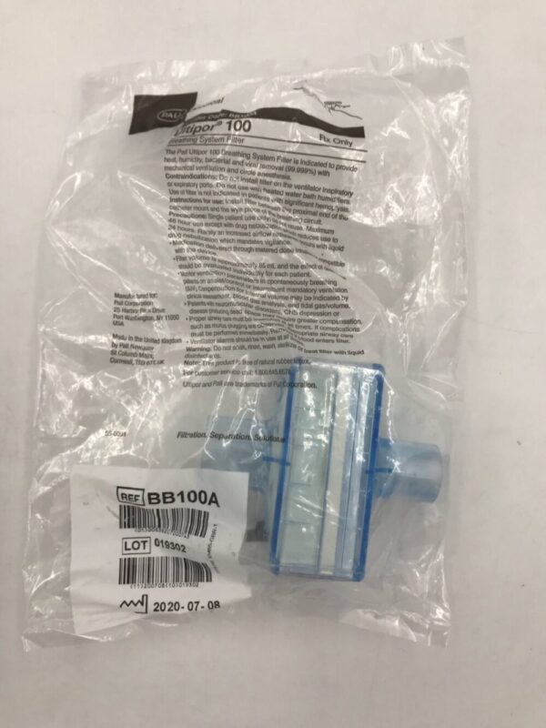PALL MEDICAL BB100A Ultipor 100 Breathing System Filter