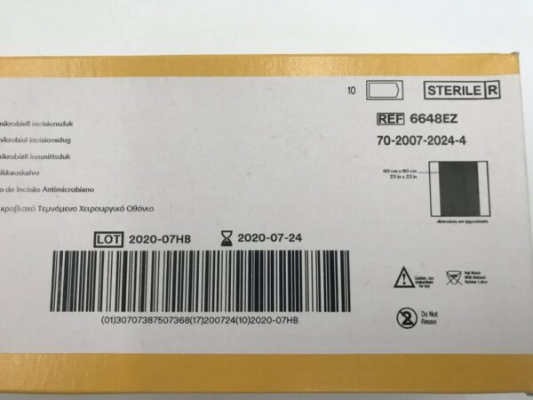 3M 6648EZ Ioban 2 Antimicrobial Incise Drape 60cm x 60cm (23in x 23in) (10/Box) (X)