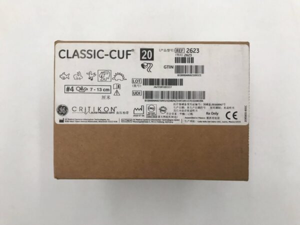 GE Medical Systems 2623 Critikon Classic-Cuf #4 7-13cm (20/Box)