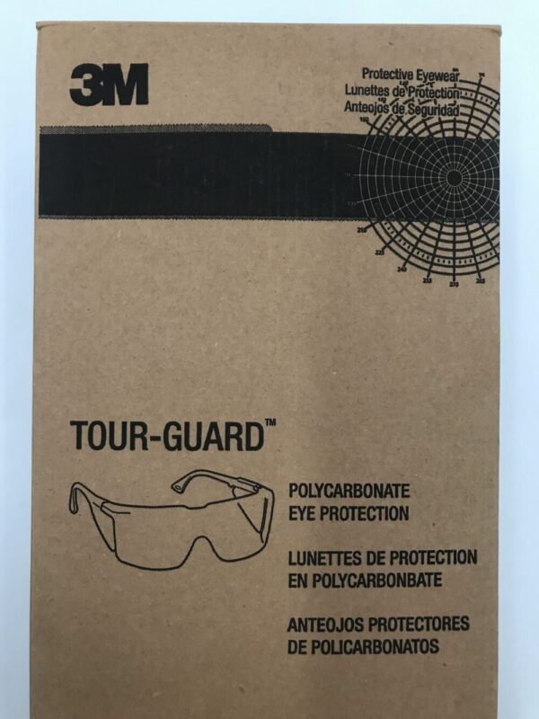 3M 41110-00000-100 Tour-Guard III Protective Eyewear Clear Dispenser Box Regular (20/Box)
