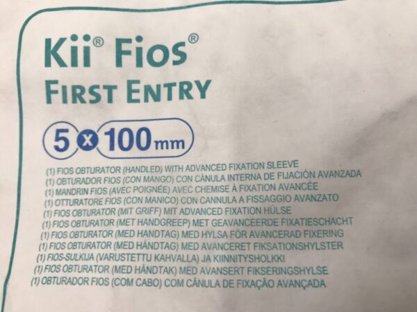 Applied CFF04 Kii Fios First Entry Obturator (Handled) with Advance Fixation Sleeve 5 x 100 mm (X)