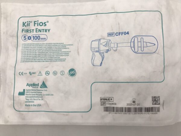 Applied CFF04 Kii Fios First Entry Obturator (Handled) with Advance Fixation Sleeve 5 x 100 mm (X)