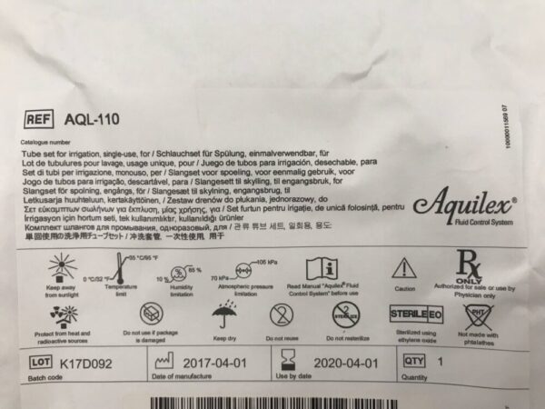 Hologic AQL-110 Aquilex  Tube Set for Irrigation (X)