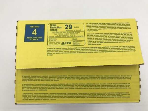3M 312-1080 Classic Ear Plugs Yellow (290/Box)