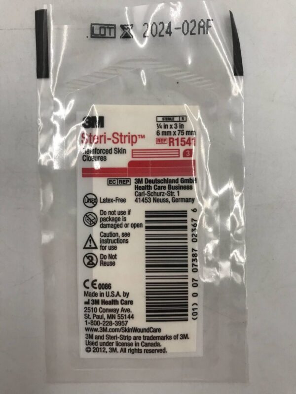 3M R1541 Steri-Strip Reinforced Skin Closures 1/4in x 3in