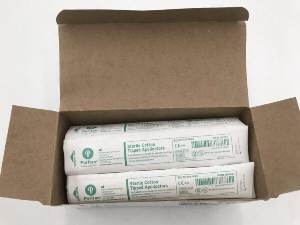 Puritan 25-806 10WC Sterile Cotton Tipped Applicators (200/Box)