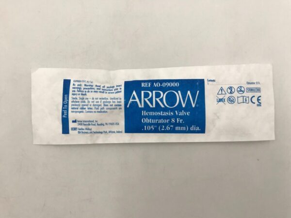 ARROW AO-09000 Hemostasis Valve Obturator 8F x .105in