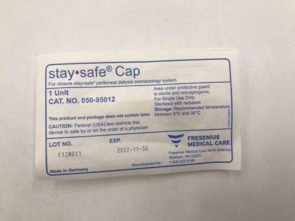 FRESENIUS MEDICAL 050-95012 Stay Safe Cap (X)