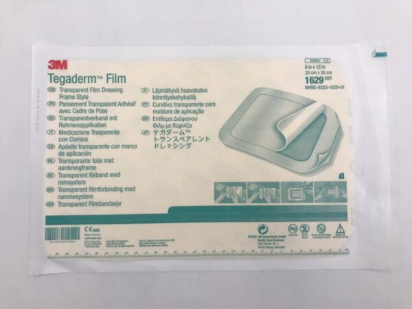 3M 1629 Tegaderm Film Dressing Frame Style 8in x 12in (X)