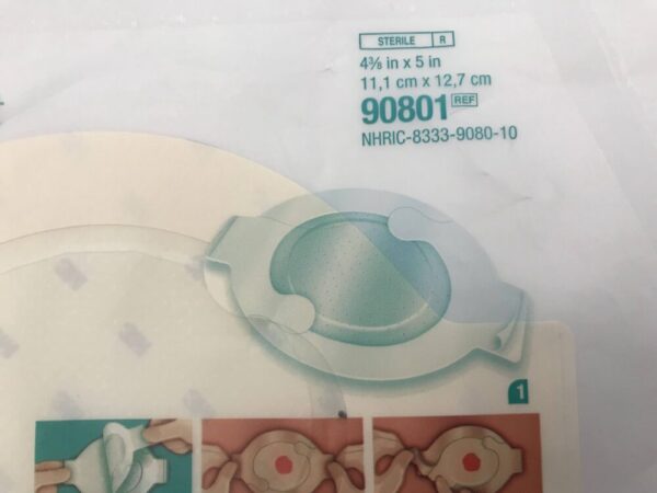 3M 90801 Tegaderm Absorbent Clear Acrylic Dressing 4 3/8in x 5in (X)