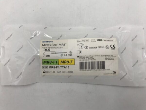 Medtronic MR8-F1/7TA15 Midas Rex MR8 High Speed System -B -5 7cm Ø1.5mm MR8-F1 MR8-7 Dissecting Tool