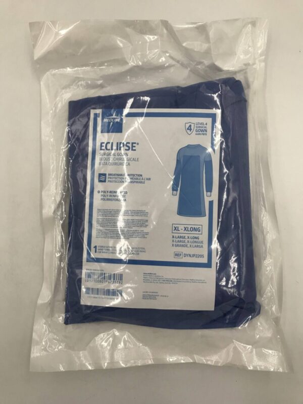 MEDLINE DYNJP2205 Eclipse Surgical Gown, Level 4, XL-Xlong