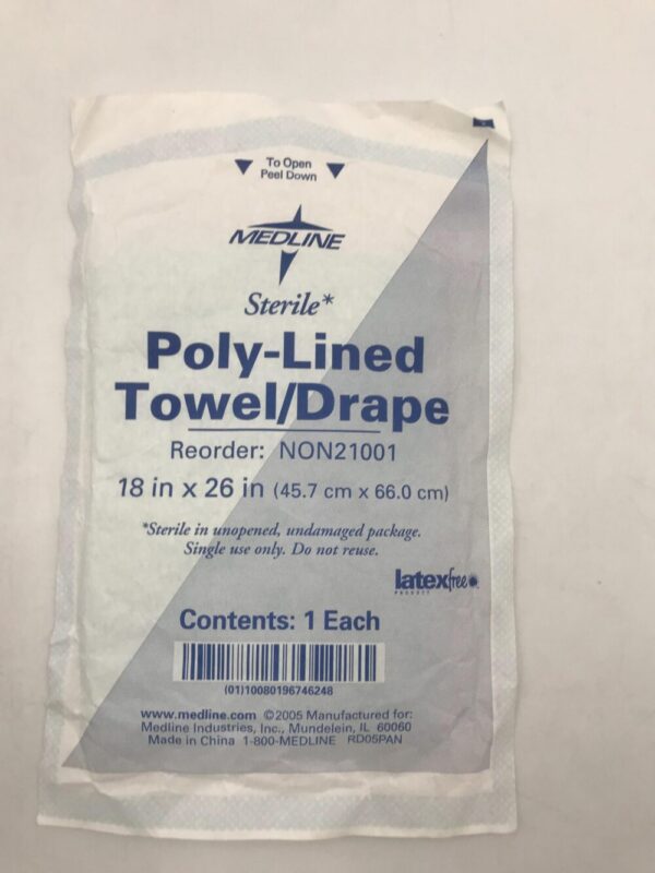 MEDLINE NON21001 Poly-Lined Towel/Drape 18in x 26in