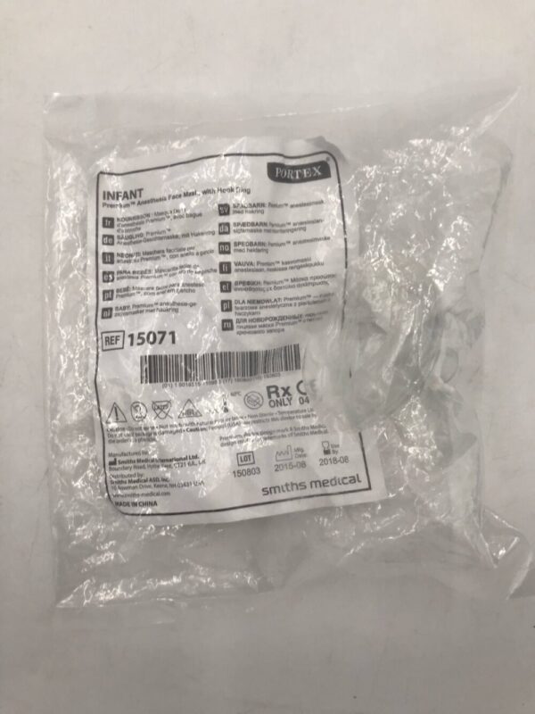 SMITHS MEDICAL 15071 Portex Infant Premium Anesthesia Face Mask w/ Hook Ring(X)