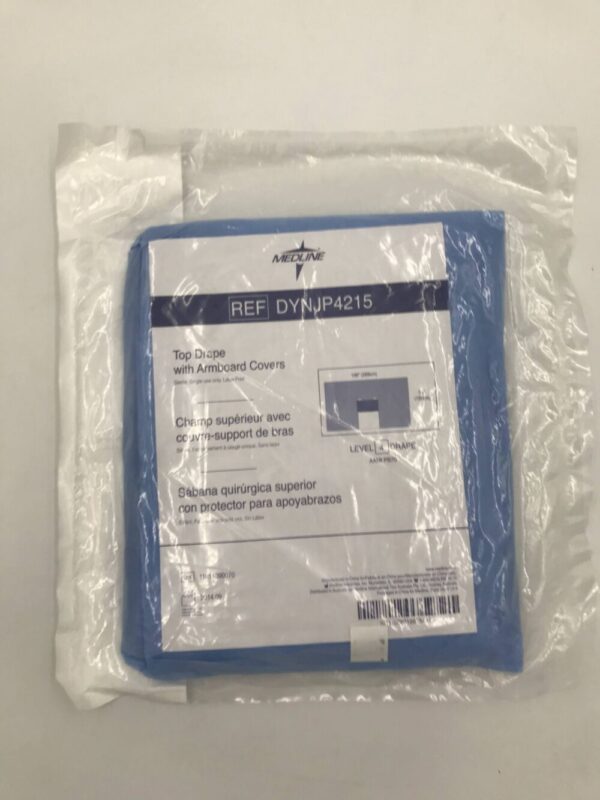 MEDLINE DYNJP4215 Top Drape w/ Armboard Covers Level 4, 106"x 59"