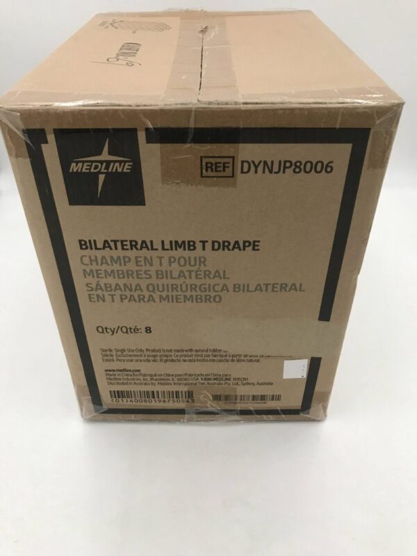 Medline DYNJP8006 Bilateral Limb T Drape (8/Box)