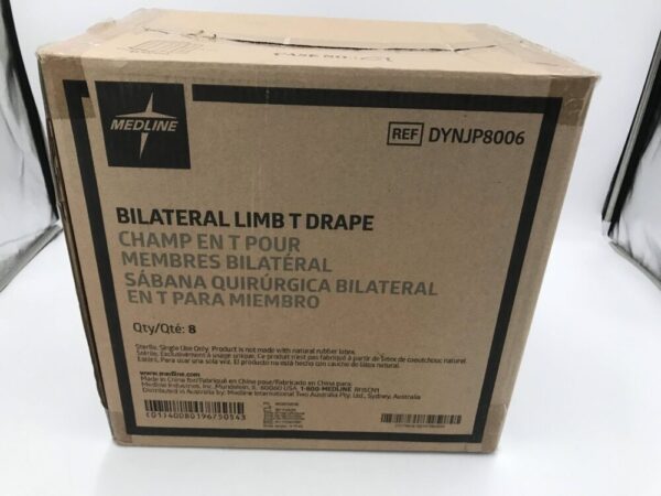 Medline DYNJP8006 Bilateral Limb T Drape (8/Box)