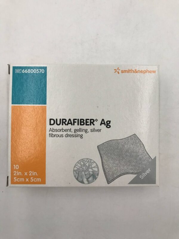 Smith & Nephew 66800570 Durafiber Ag 2in x 2in (10/Box) (X)
