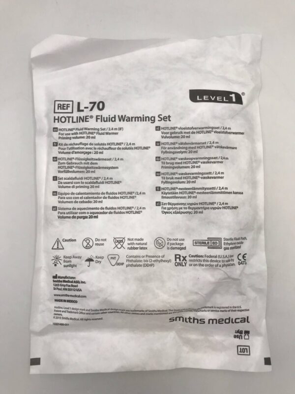 SMITHS MEDICAL L-70 Hotline Fluid Warming Set 2.4m(X)