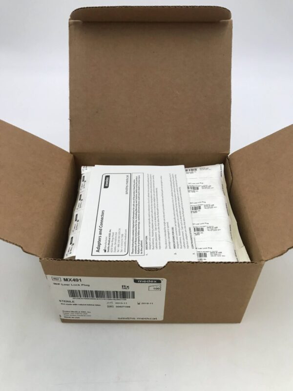 SMITHS MEDICAL MX491 Medex M/F Luer Lock Plug (100/Case)(X)