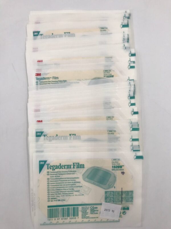 3M 1626W Tegaderm Film Transparent Film Dressing Frame Style 4in x 4 3/4in (50/Package) (X)
