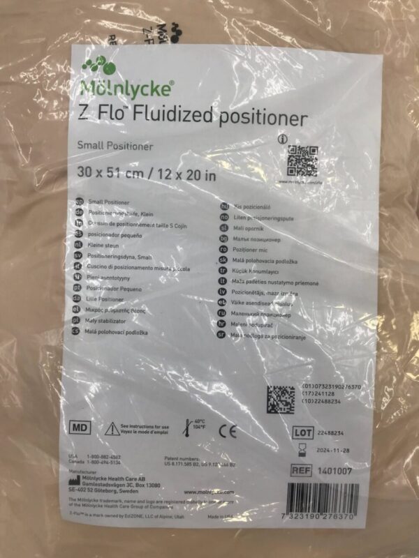 MOLNLYCKE 1401007 Z Flo Fluidized Positioner, Small 30x51cm / 12x20in
