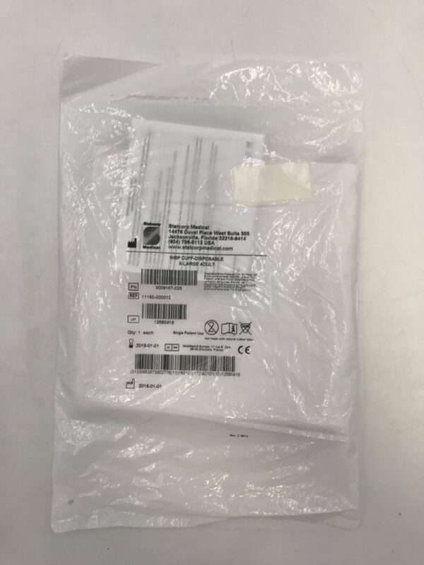 STATCORP 11160-000010 SoftCheck NIBP Cuff-Disposable X-Lg Adult 35-44cm (X)