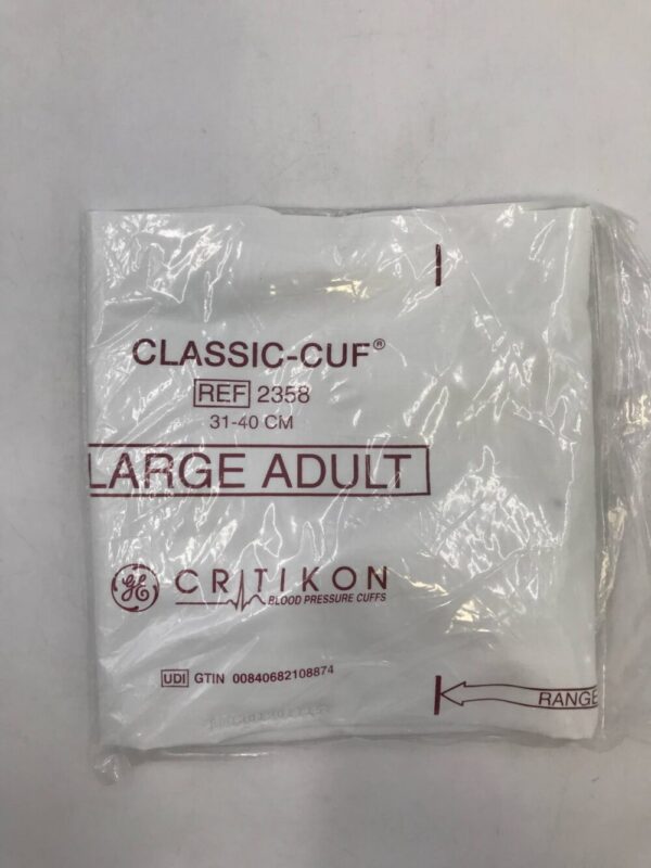 GE Medical 2358 Critikon Classic-Cuf Large Adult Blood Pressure Cuffs 31-40cm