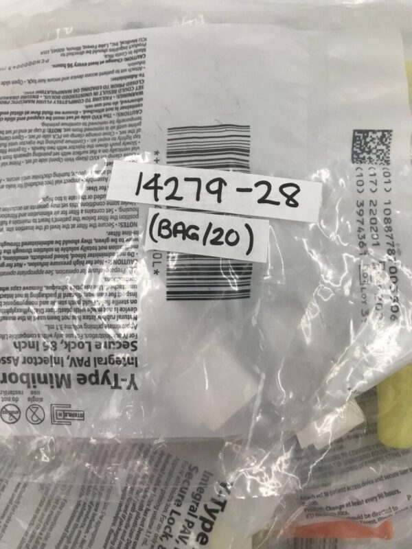 ICU MEDICAL 14279-28 Y-Type Minibore PCA Set 86in(20/Bag)(X)