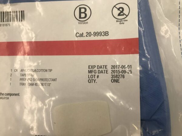 Cardinal Health 20-9993B STRL Central Line with Bio 1 Prep (10/Pack) (X)