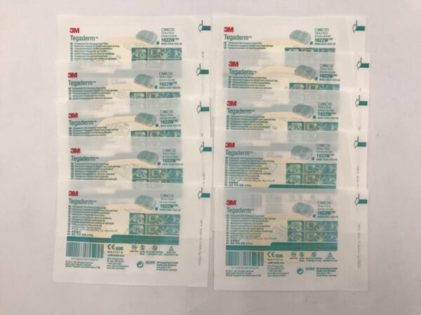 3M 1622W Tegaderm Transparent Film Dressing Frame Style 1-3/4in x 1-3/4in (10/Pack) (X)