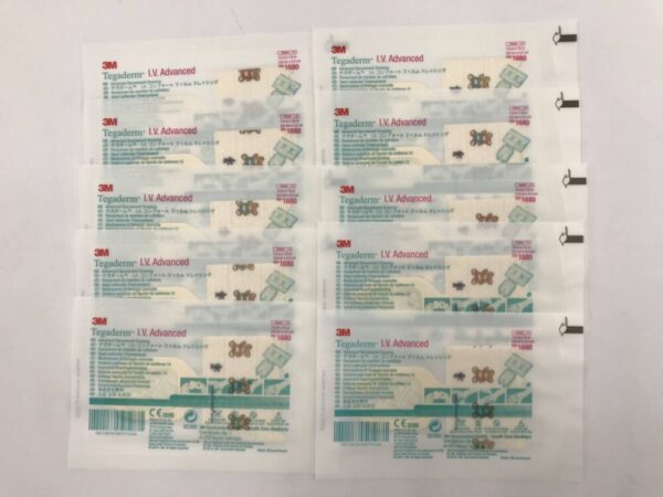 3M 1680 Tegaderm I.V. Advanced Securement Dressing 1-1/2in x 1-3/4in (10/Pack) (X)