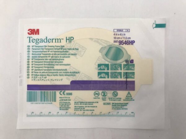 3M 9546HP Tegaderm HP Transparent Film Dressing Frame Style 4in x 4-1/2in (X)