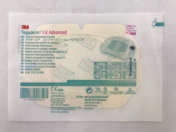 3M 1688 Tegaderm I.V. Advanced Securement Dressing 4in x 4-3/4in (10/Package) (X)