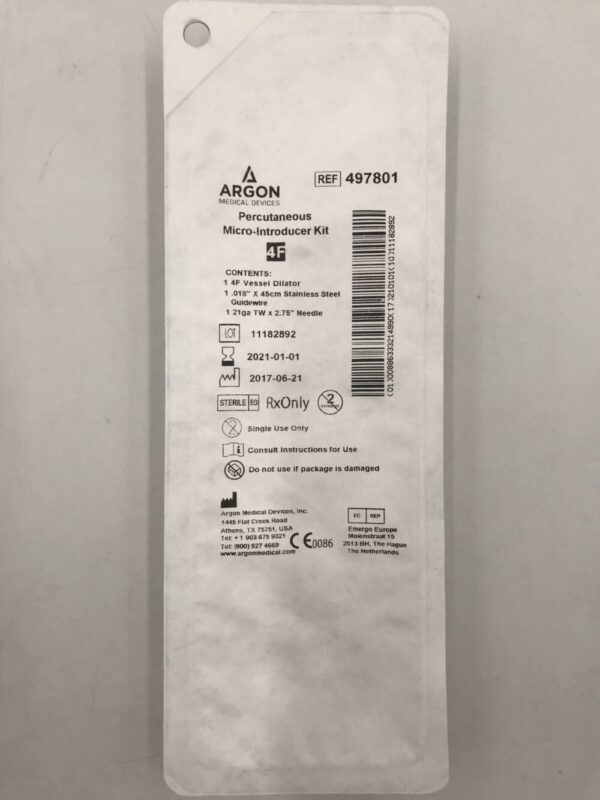 Argon 497801 Percutaneous Micro-Introducer Kit 4F (X)